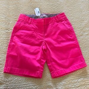 J crew pink Bermuda chino shorts NWT